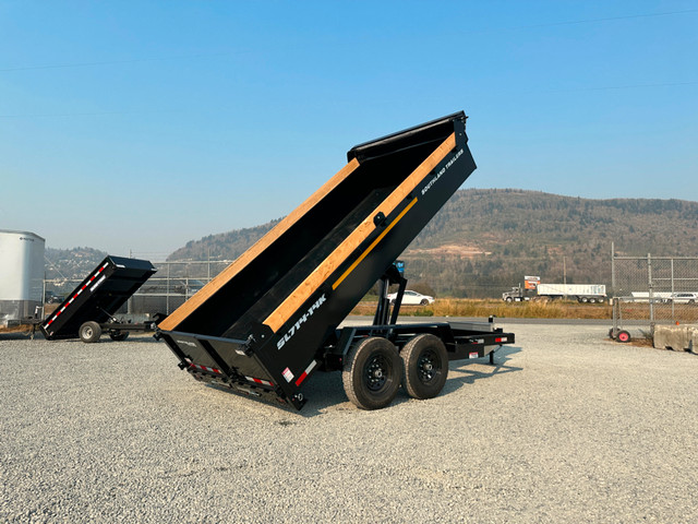 2024 Southland 7x14 Dump Trailer 15,400lb GVW w/ Ramps and Tarp in Cargo & Utility Trailers in Abbotsford - Image 4
