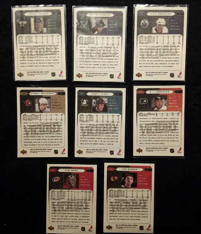 HOCKEY CARDS  - 2005/06 UPPER DECK SERIES 265203780651777121
