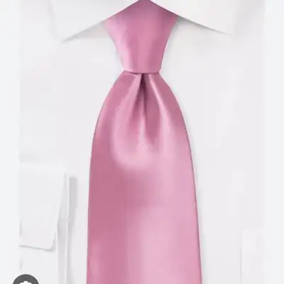 Suit tie pink color customized hand made brand new (9 pcs), View more