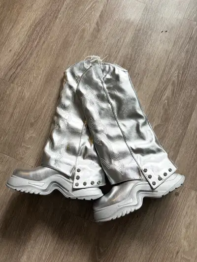 Silver Cowboy Boots, View more