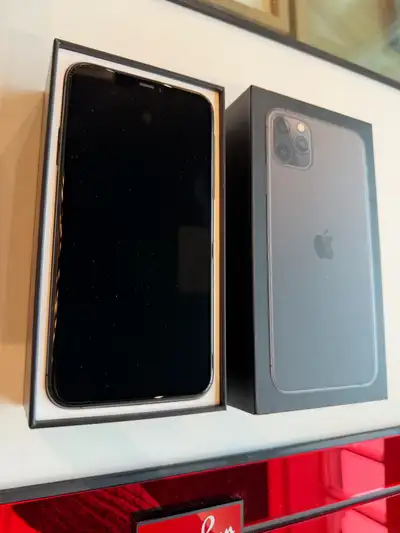 iPhone 11 Pro Max 256gb Space Gray in good condition. Comes with Original box. Battery at 74% Sellin...