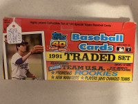 1991 Topps Traded Set Baseball Cards Set MLB Booth 263