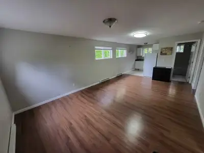 The one bedroom basement is almost at a ground level with lots of lights coming in. The house is in...