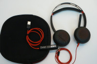 2 sets: New Poly Blackwire 5220 and C3200 Headsets Plantronics