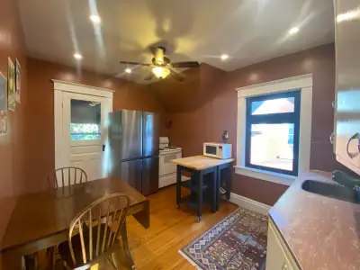 Private upper-floor unit is ideal for a group of three. Currently seeking students. Fully furnished...