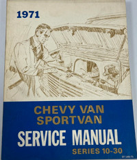 1971 Chevy,GMC Van, Vandura Service Manual