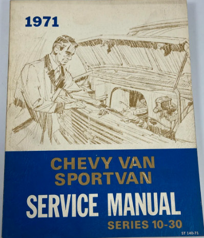 1971 Chevy,GMC Van, Vandura Service Manual in Non-fiction in Oakville / Halton Region