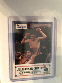 Boxing great J C Chavez collectible card