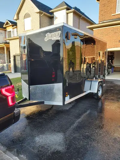 6x12 enclosed Forest River Trailer is like new, hardly used, ramp door, side door, 6'5" interior, ne...