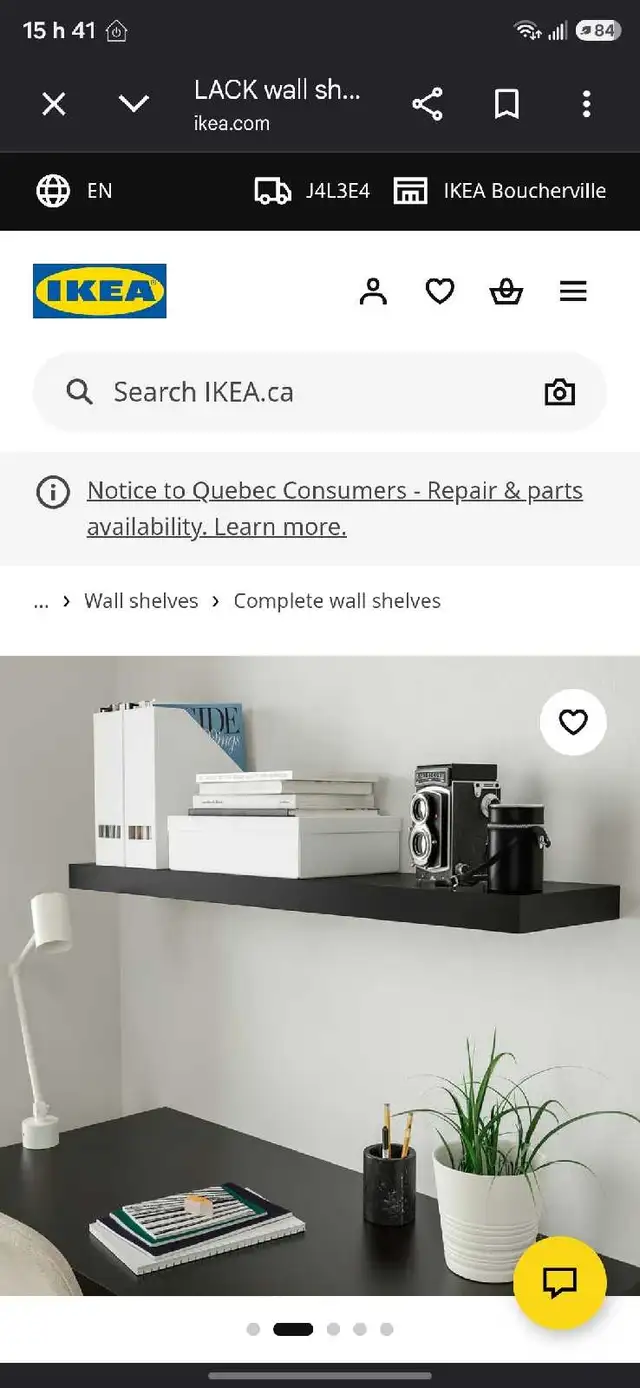 2 tablettes murale.    in Home Décor & Accents in Longueuil / South Shore - Image 3
