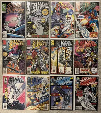 This is a bundle of 30 various Silver Surfer comics. They are in various condition.