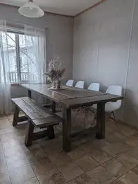 Family dining Table and Bench