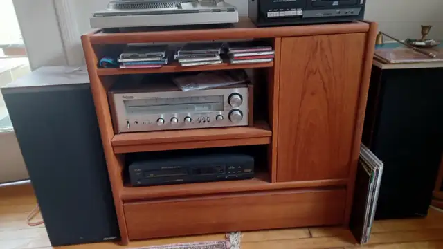 Teak Stereo Stand