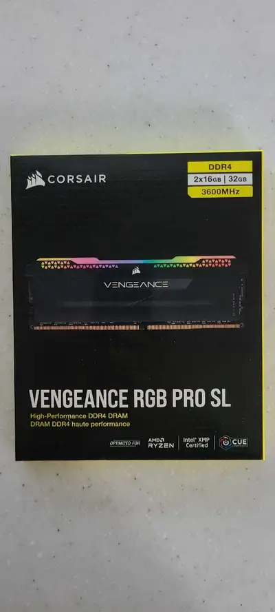 Corsair Vengeance RGB Pro SL 32 GB (2x16) 3600 C18 DDR4 Kit, View more