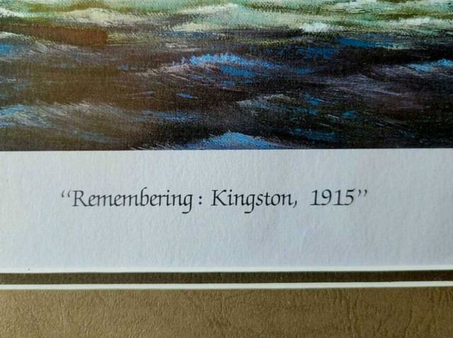 "Remembering Kingston 1915" signed and framed print  in Arts & Collectibles in Brockville - Image 4