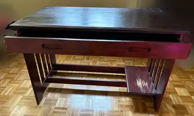 Solid Wood Mission-Style Writing Desk, View more