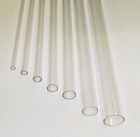 Clear Acrylic Plexiglass Tubes Various Diameter by 72" length
