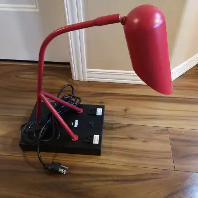 LED Desk Lamp with 2 Plug-ins & USB Port, View more
