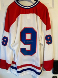 Maurice Richard Autographed Jersey Montreal Canadiens 