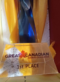 Glass/crystal great Canadian dance challenge trophy in Penticton