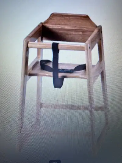 NEW / Unassembled wooden Child Highchair, View more