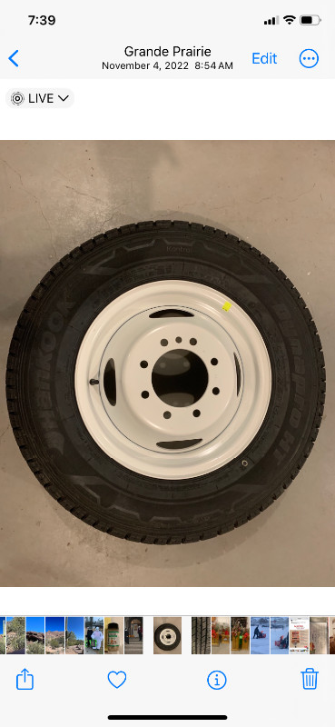 2022 Ford EF450 Motorhome Tire and Rim in RVs & Motorhomes in Grande Prairie