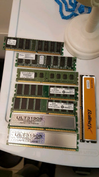Older RAM/ PC memory. DDR2 800mhz PC6400 & DDR pc3200 400mhz etc