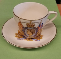 1953 Johnson Brothers Ironstone cup and saucer