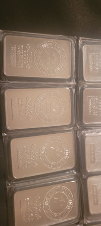 10 Oz .9999 Fine Silver Royal Canadian Mint Bars
