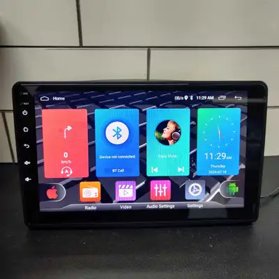 High definition and bright touchscreen with wireless Carplay! ALL wires, cables, rear reverse camera...