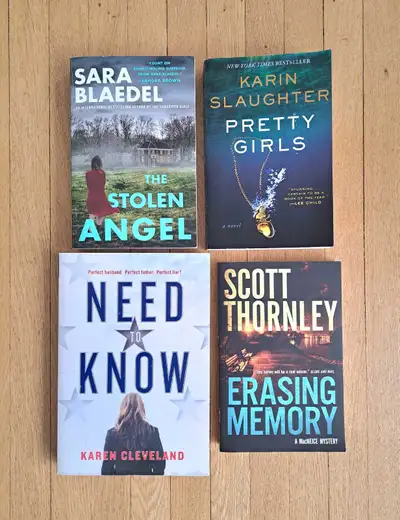 Mystery thriller books Karin Slaughter Scott Thornley spring, View more