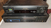 Sony SLV-678HF VHS VCR + Panasonic PD-M630 multi-disc CD player
