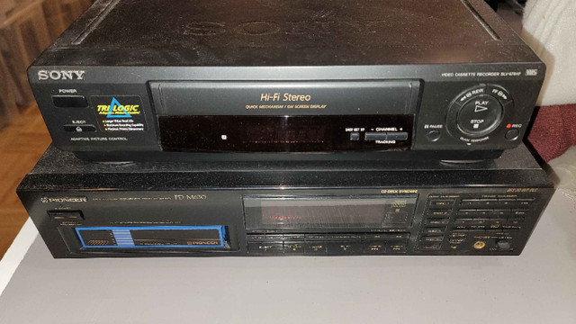 Sony SLV-678HF VHS VCR + Panasonic PD-M630 multi-disc CD player in General Electronics in City of Toronto