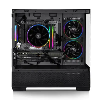 Gaming PC, AMD Ryzen 7 5700, Radeon RX 9060 XT, View more
