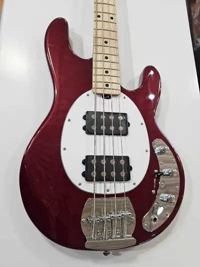 Sterling StingRay Sub Series 4 String Bass - Red, View more