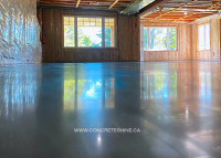 Concrete polishing - basements and living areas!
