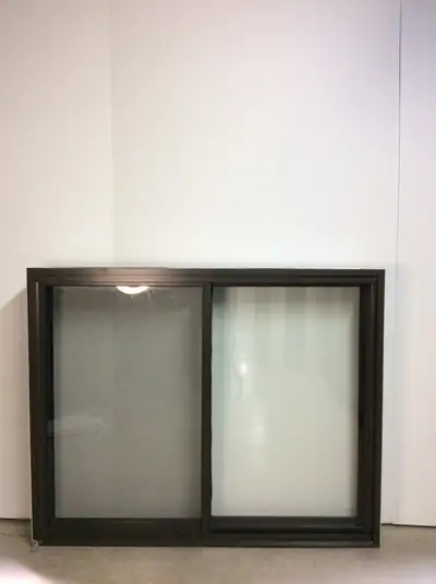 10019CA Fenêtre Coulissante Aluminium Brun Com  55 3/4 x 44 1/4, View more