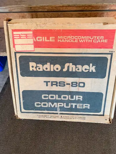 Vintage TSR-80 colour computer box Classic early 80’s 1st generation computer paraphernalia Original...