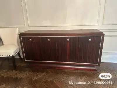 Wood Sideboard / Buffet Cabinet – 4 Drawers & Storage Cabin, View more