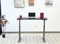 Motionwise Black Electric Height Adjustable Standing Desk, 24?x4