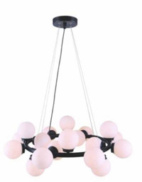 20-light Chandelier - Canarm Esha - Matte Black