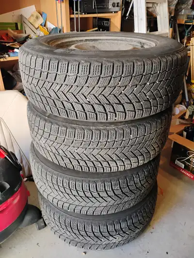 235/65R17 Michelin X-Ice Snow tires and rims. Used 4 winters on a 2012 Ford Flex. 6mm tread left. DO...
