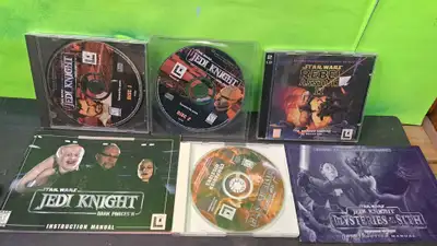 Classic Star Wars PC games bundle! This lot has Jedi Knight Dark Forces II with both discs and its i...