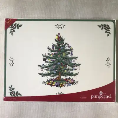 New Spode Christmas Tree Pimpernel Cork Backed Placemats, View more