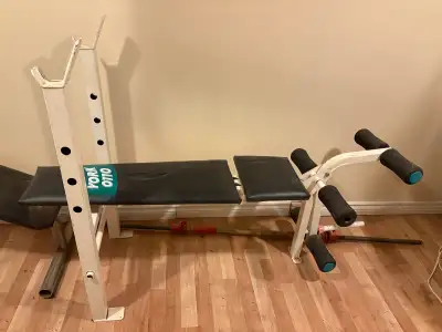 Workout Bench & Weights, View more
