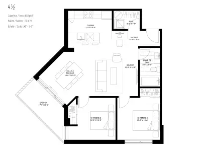 2 Bedrooms & 1 Bathroom Available in LaSalle (New Construction)