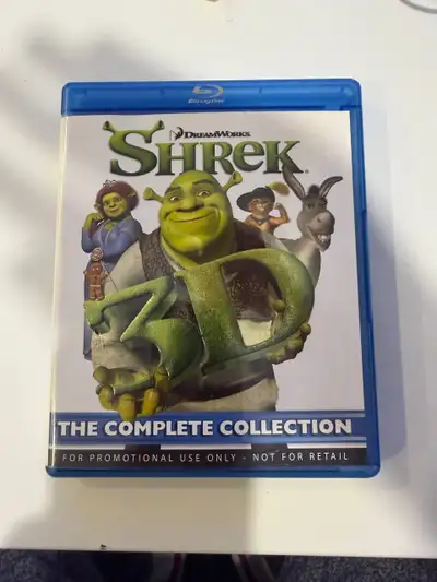 Getting rid of old stuff. Have the entire Shrek collection in 3d on Blu-ray.