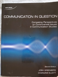 New! Communication in Question Competing Perspectives on Control