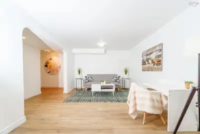 Furnished Basement for rent from May to January . It has an independent walkout door and a laundry m...