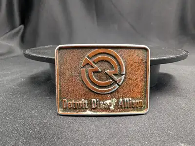 Vintage 1980s Detroit Diesel Allison Belt Buckle, View more
